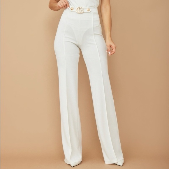 Cg Buckle And Button Detail Pants - Picture 1 of 2